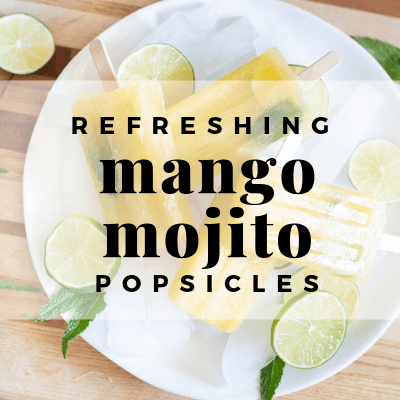 Homemade Mango Mojito Popsicles that are Kid and Adult Friendly