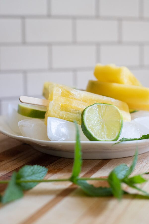 Mango mojito popsicles for all ages!