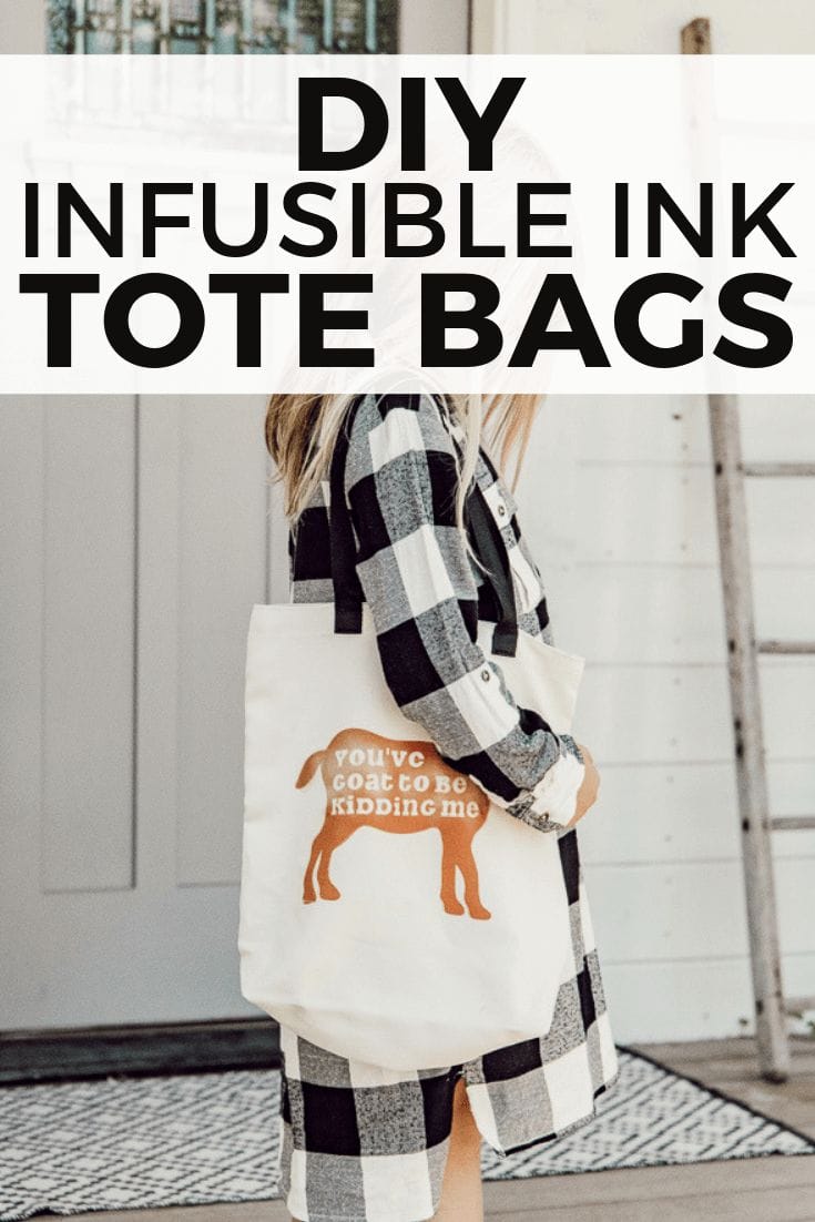 Cute Canvas Tote Bag Ideas with Cricut Infusible Ink - Twelve On Main