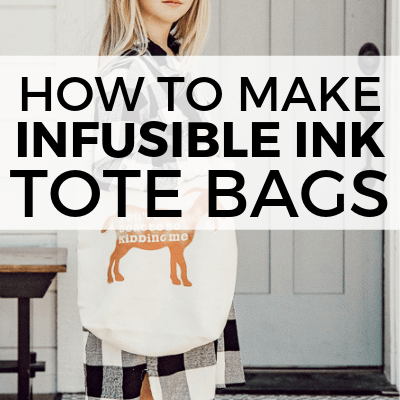 How to use infusible ink to make adorable custom canvas tote bags! These are sooo cute and Infusible Ink is such a great new product to have!