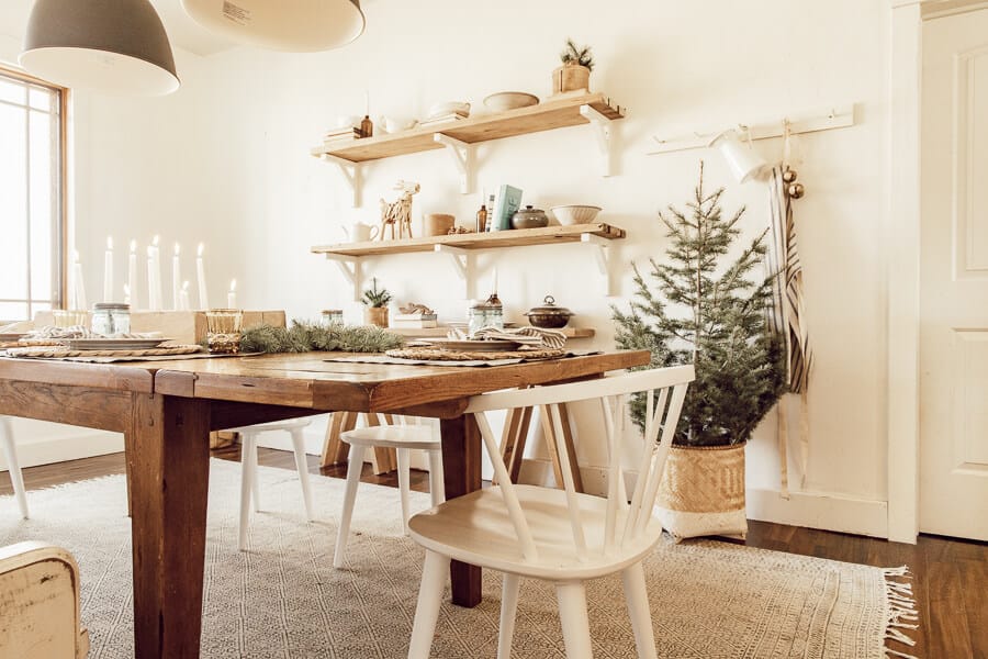 Scandinavian Christmas dining room ideas