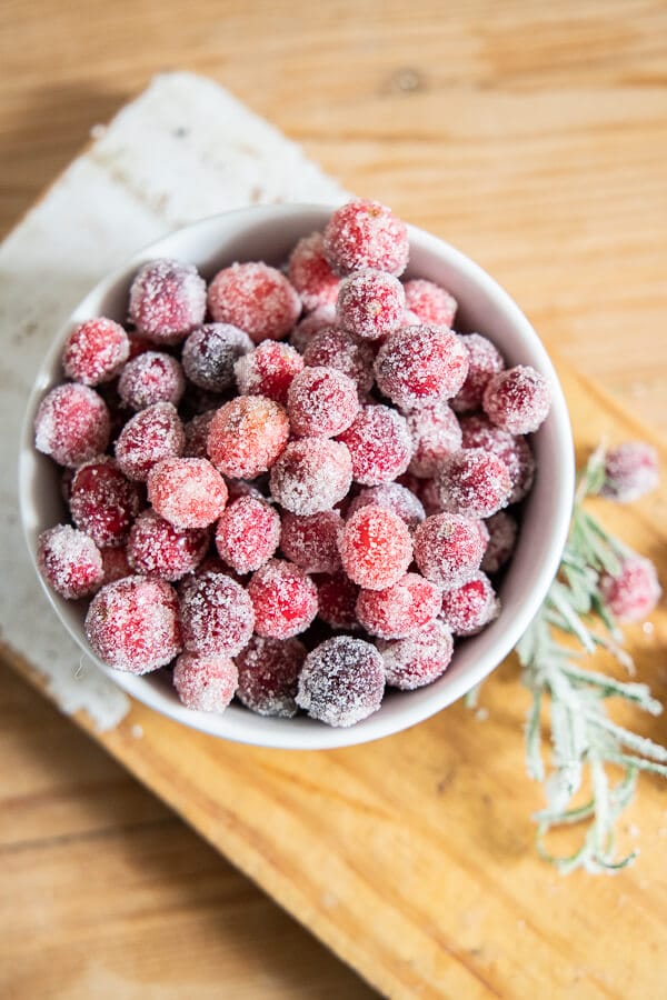How to make amazing sugared cranberries!