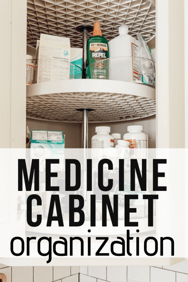 Organize a Medicine (Vitamin) Cabinet with InterDesign Lazy Susans
