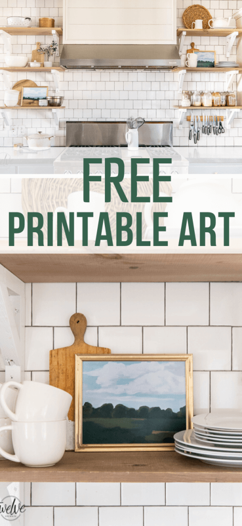 Gorgeous FREE printable art that is perfect for your home! Get these hand painted landscape art printables and give your home some style. These are amazing! Plus they are FREE!
