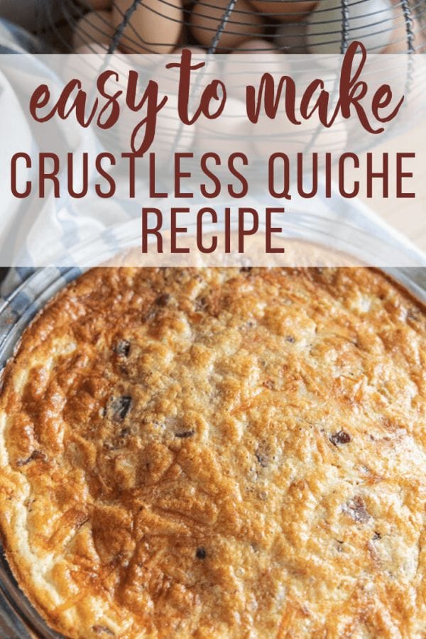 The easiest and more delicious crustless quiche recipe ever! This crustless quiche with Bisquick is so easy to make and will have your family wanting more!