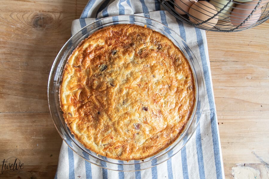 I wish you could smell how amazing this crustless quiche smells! This is the easiest and by far most loved crustless quiche recipe I have ever made!
