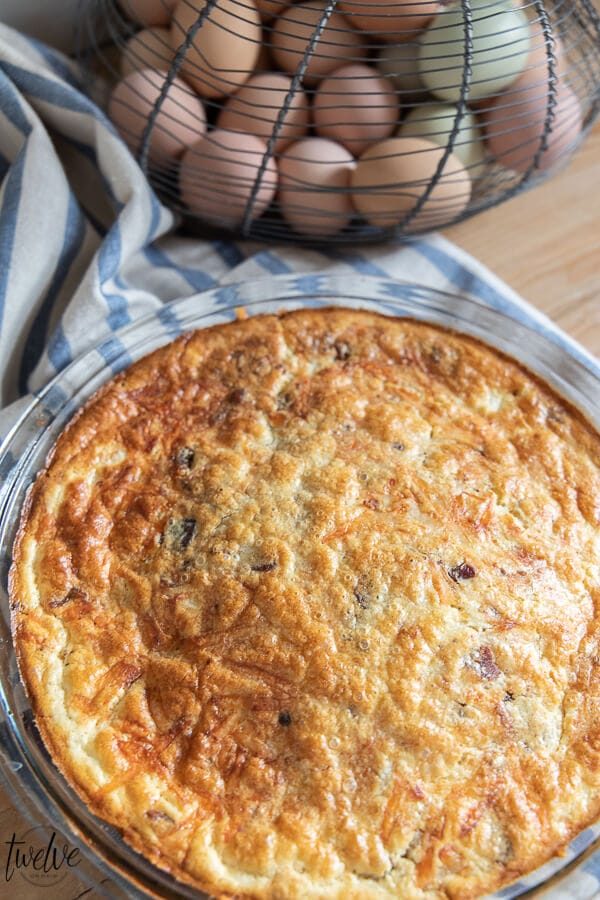 I wish you could smell how amazing this crustless quiche smells! This is the easiest and by far most loved crustless quiche recipe I have ever made!