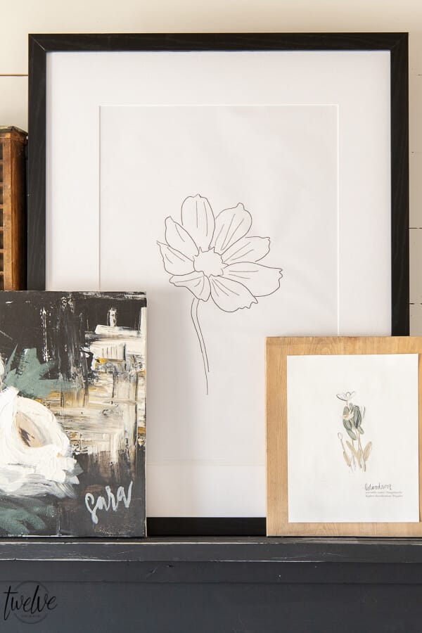 Get these FREE floral sketch printables right now! Use them in your home to add updated wall decor, use them on a gallery wall or get even more creative!