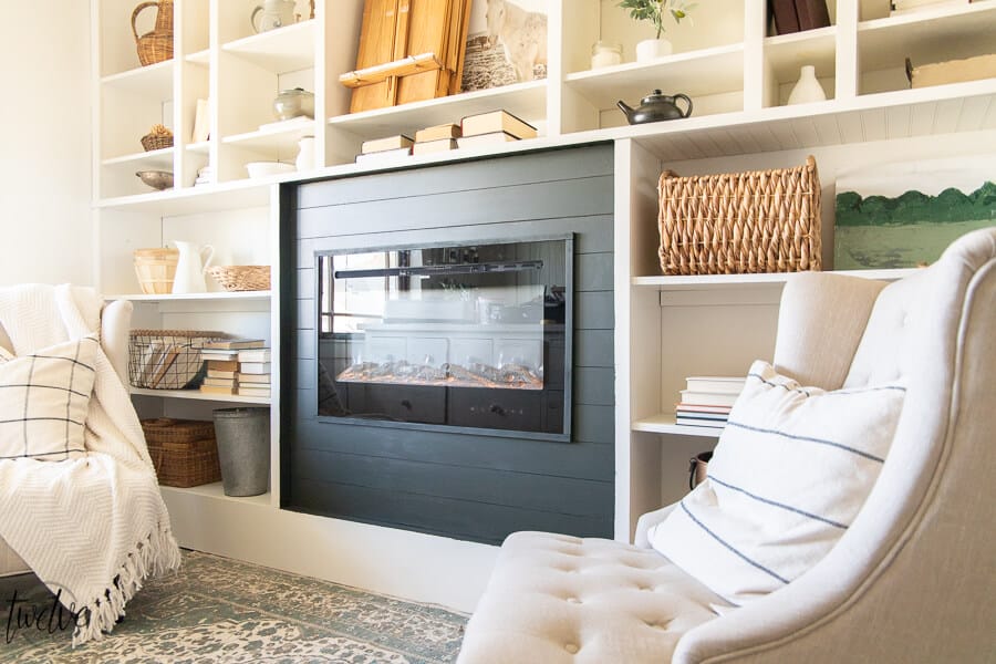 Fireplace deals tv bookshelves