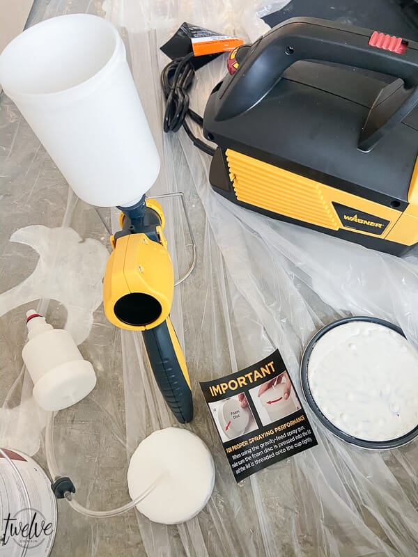 How to use a Wagner paint sprayer to paint office bookshelves