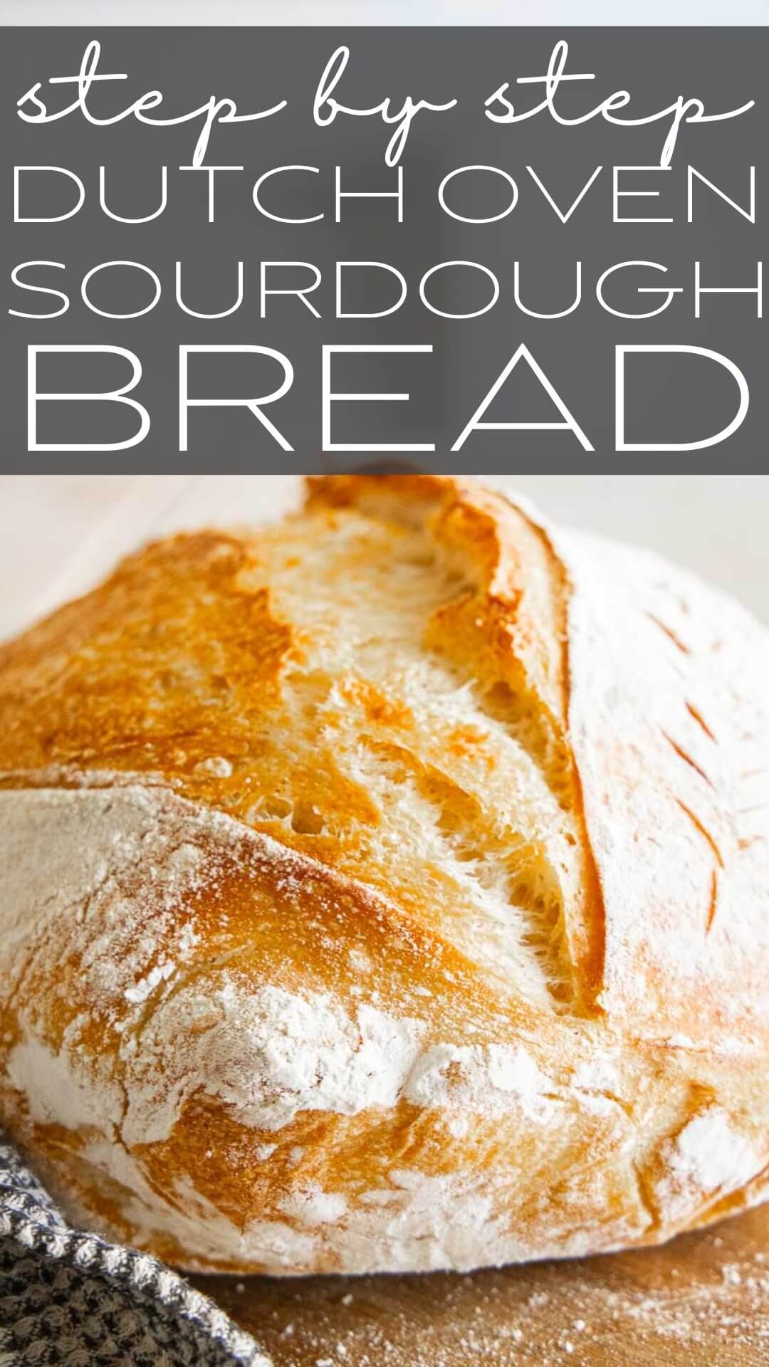 Easy Dutch Oven Sourdough Bread - Stay at Home Sarah