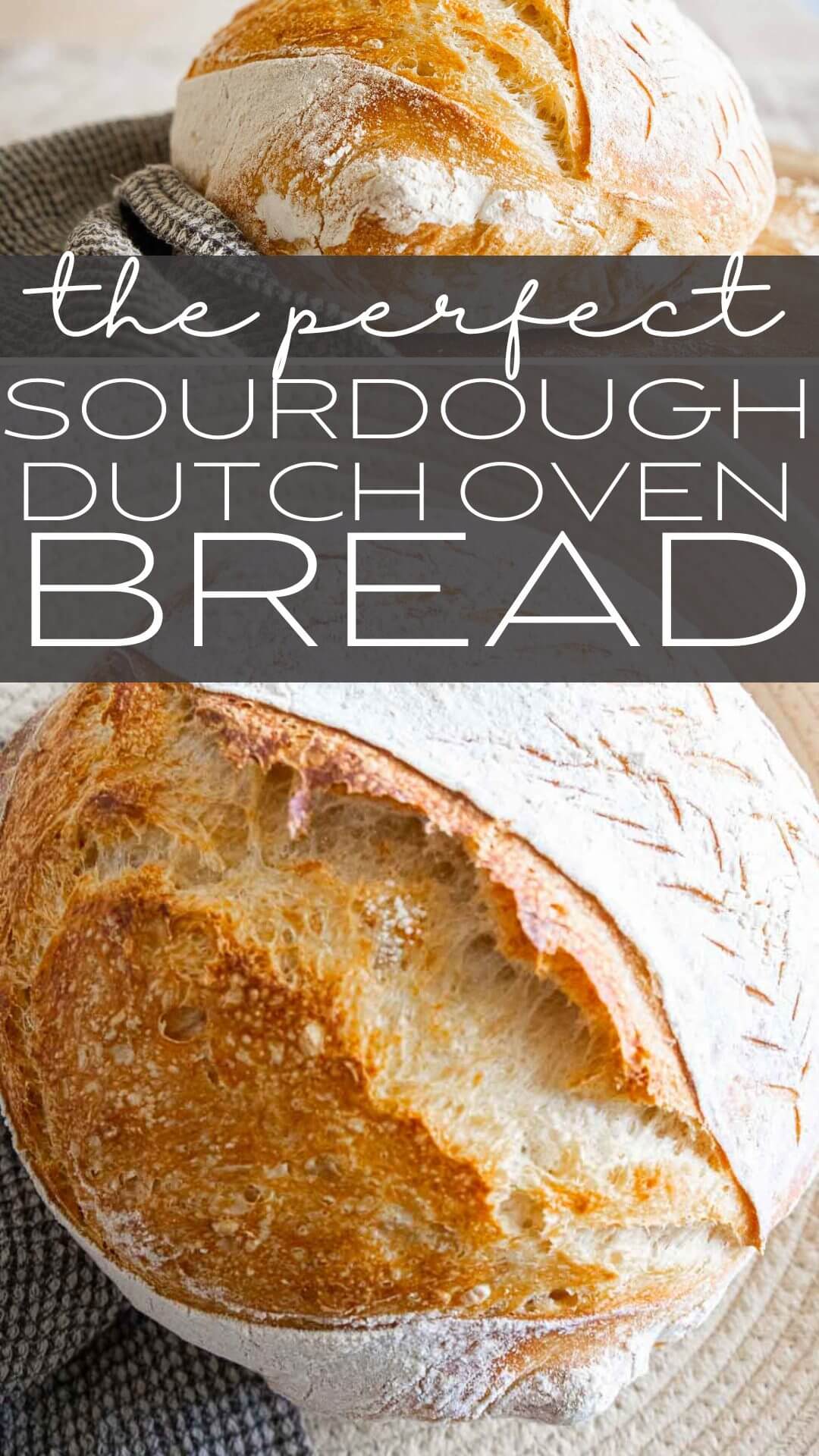How to make an amazing dutch oven sourdough bread or sourdough boule!  This has step by step instructions that make it really easy to plan your time and you will realize how easy it is to make!