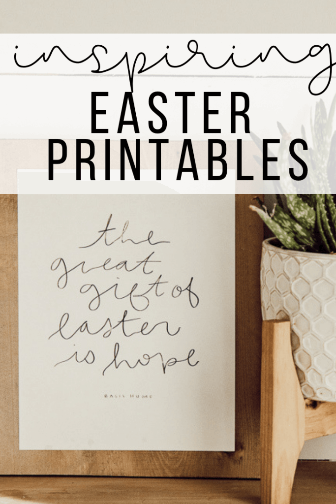 Get these inspiring Easter printables for FREE!  Hand drawn and painted!  These are the perfect sweet addition to your Easter celebration and decor.