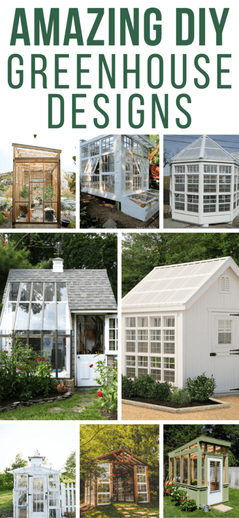 Need some gardening inspiration?  Check out these amazing greenhouse designs that can be built yourself or purchased as well!  There are so many options available, you can make it your own, use ideas from all of them and combine them!