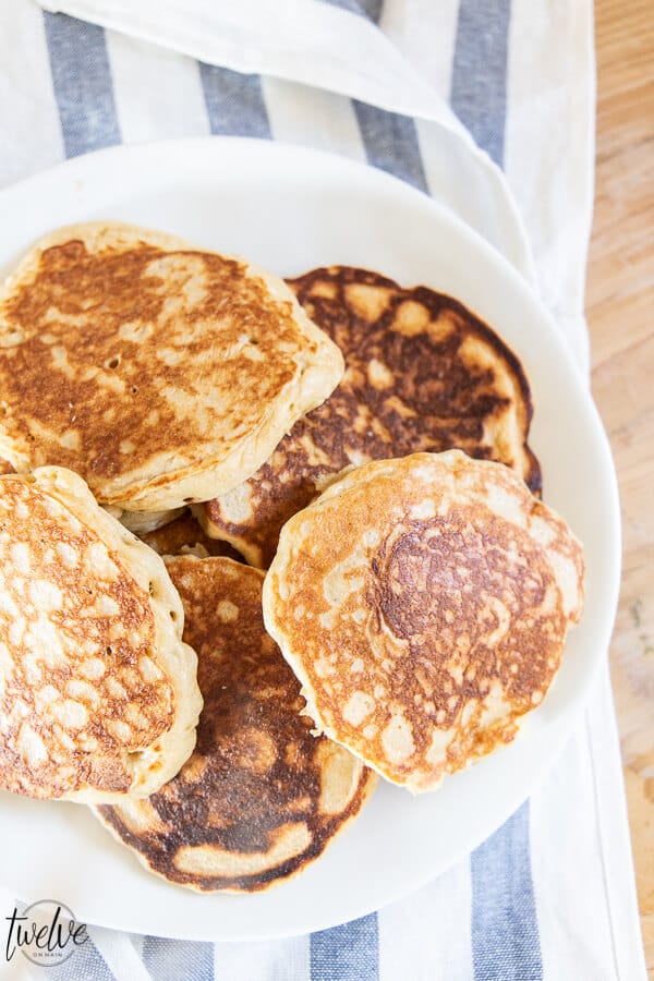 Blender whole wheat pancakes