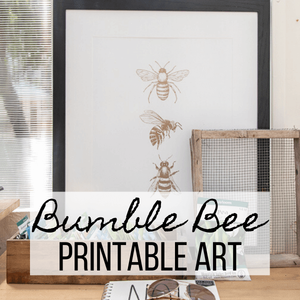 FREE Bumble Bee Printable Art