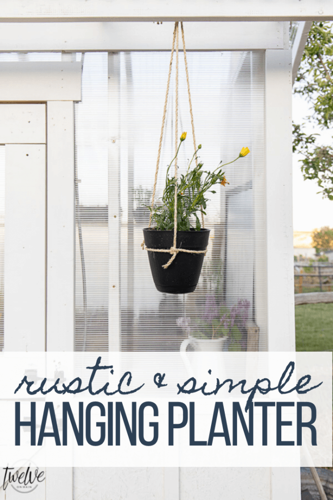 How to make a super simple and easy DIY hanging planter inspired by some I saw on an episode of Outlander!  These are gorgeous and inexpensive too!