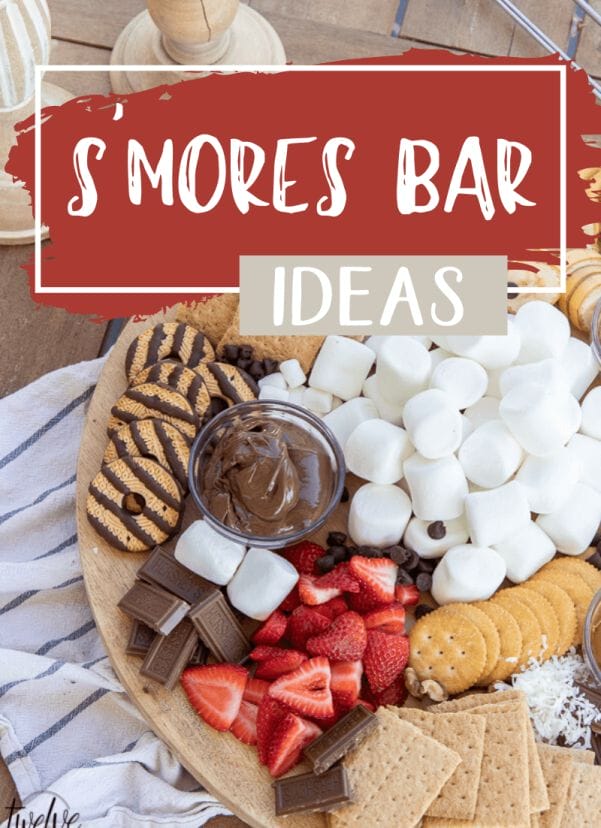 Create a super simple and fun s'mores charcuterie perfect for a night our with family. Filled with fruit, marshmallows, cookies, and more!