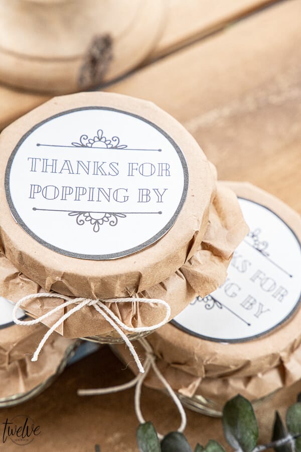 Simple and Easy DIY Wedding Favors with Printable Tags