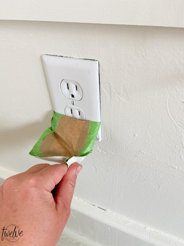 How to paint around outlets using a paint sprayer