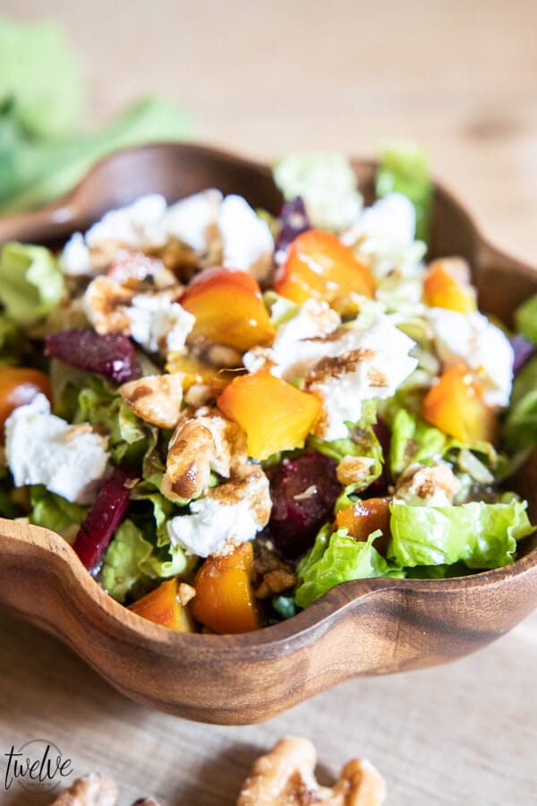 Roasted Beet And Goat Cheese Salad With Homemade Balsamic Dressing ...