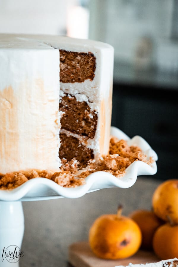 Fall inspired carrot cake perfect for a fall party!