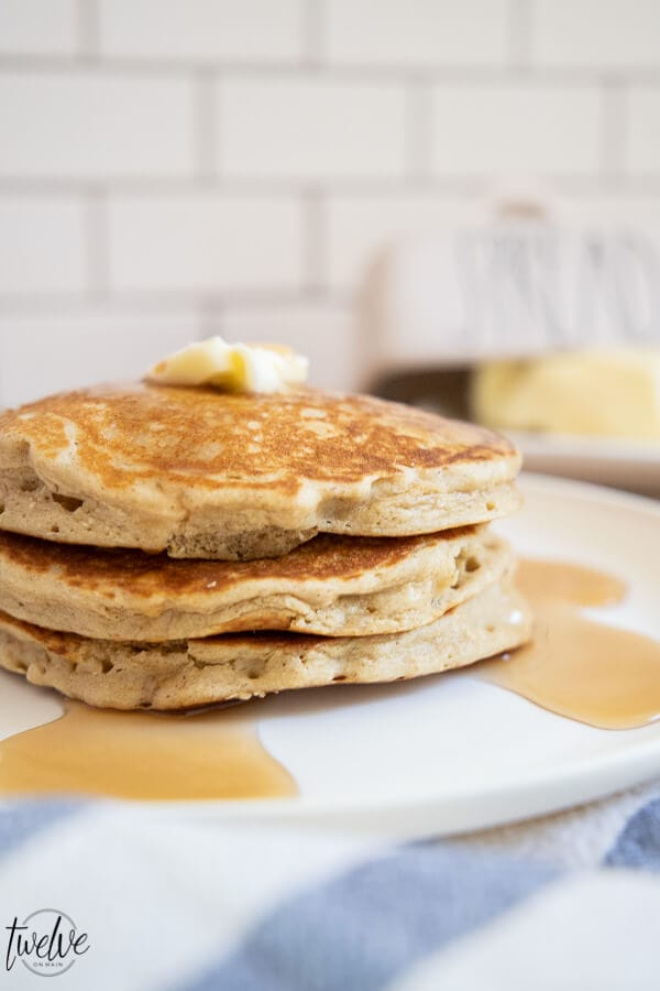 Try this amazing light and fluffy oatmeal pancakes recipe! These have amazing flavor, are hearty and very filling!