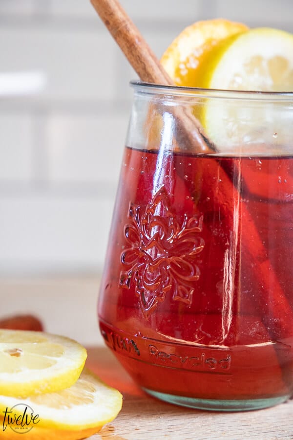 This wassail recipe with cranberry juice and essential oils is so easy to make, tastes amazing, and will have your friends asking the recipe!