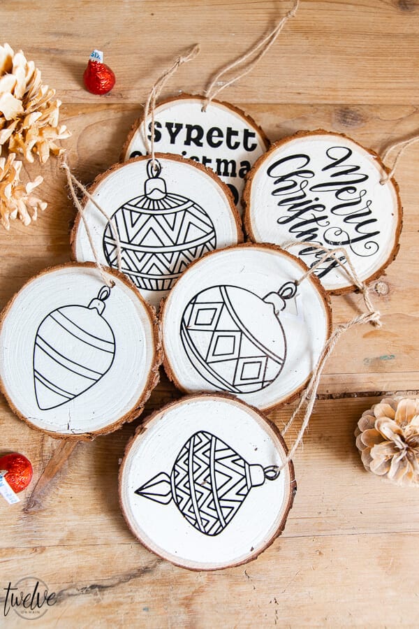 How to use stencil vinyl 🤗#cricutprojects #diy #easydiy #cricutexplor, Wood Ornaments DIY