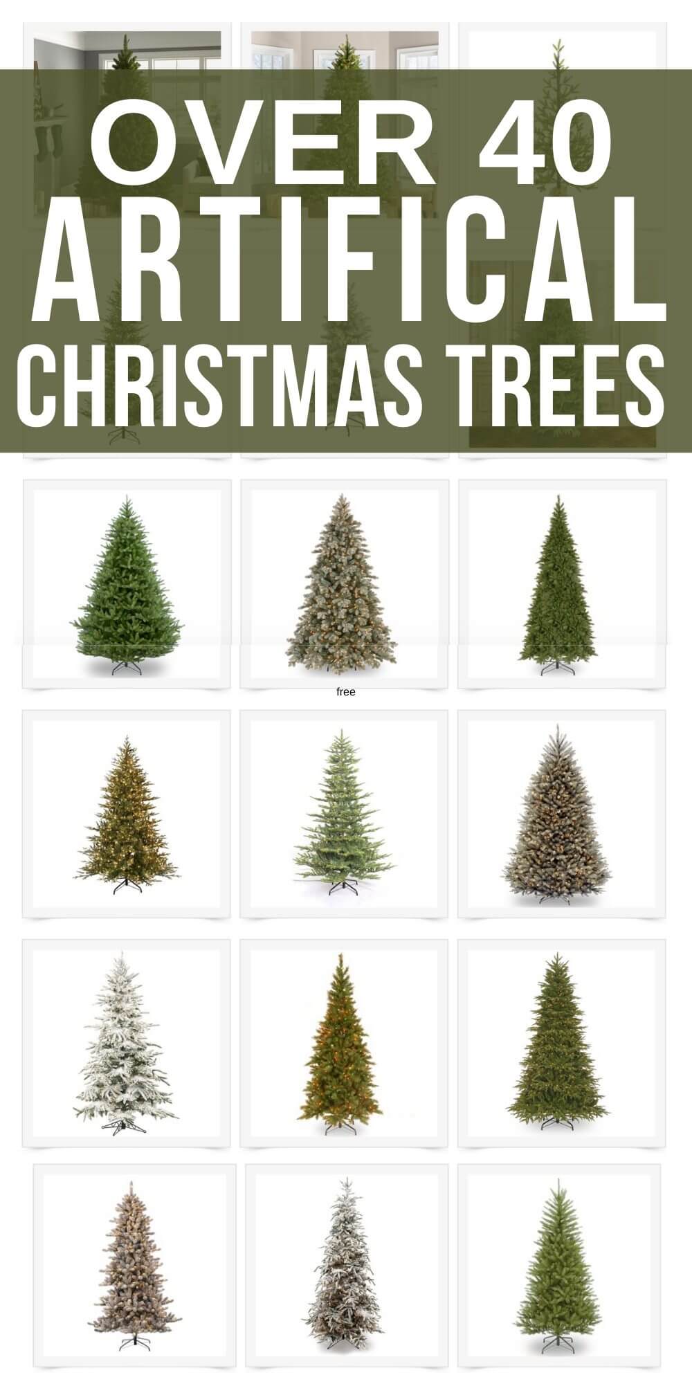 Over 75 Affordable and Gorgeous Artificial Christmas Trees