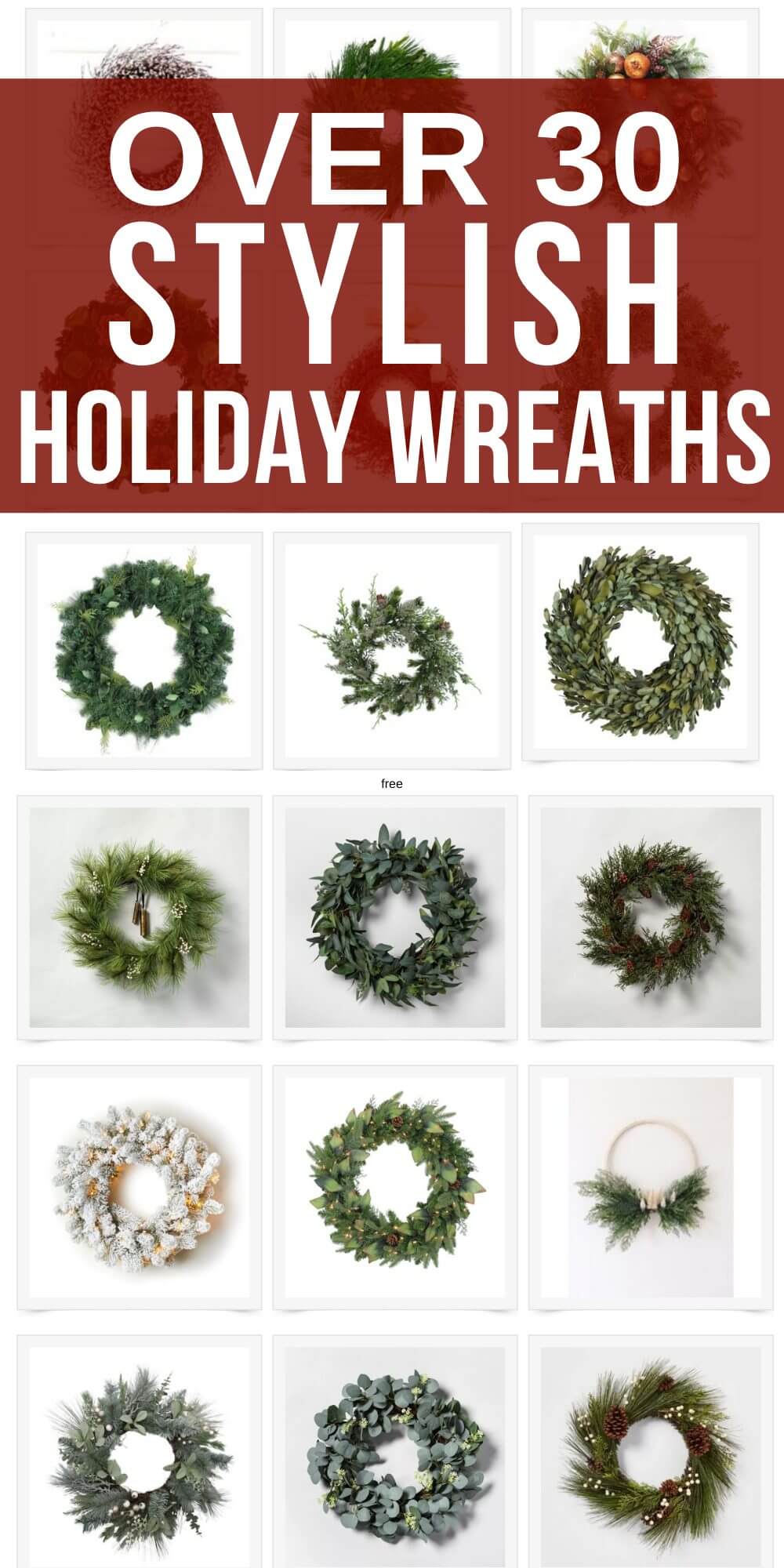 Save your time.  I have done the work, shopped the websites, and now you can check out gorgeous, affordable holiday wreaths.  I have picked my favorite Christmas wreaths and now you can find yours! 