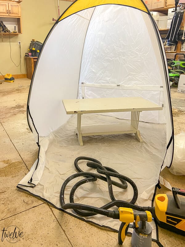 How to Use a Spray Paint Tent – Love & Renovations