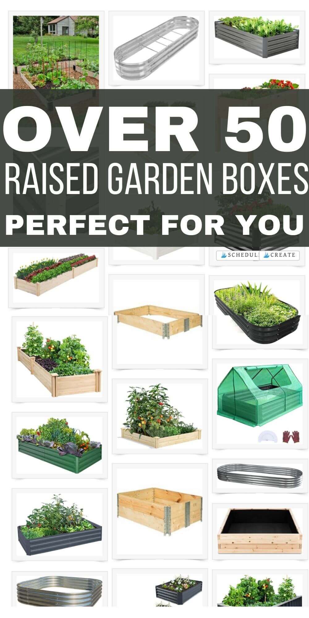 Want to start your own garden? This post has tons of gardening info including over 50 raised garden boxes perfect for your needs.