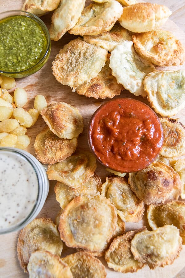 Easy air fryer pasta chips! These are our families favorite and are so easy to make. Turn it into a charcuterie board or use it as an appetizer for all to enjoy!