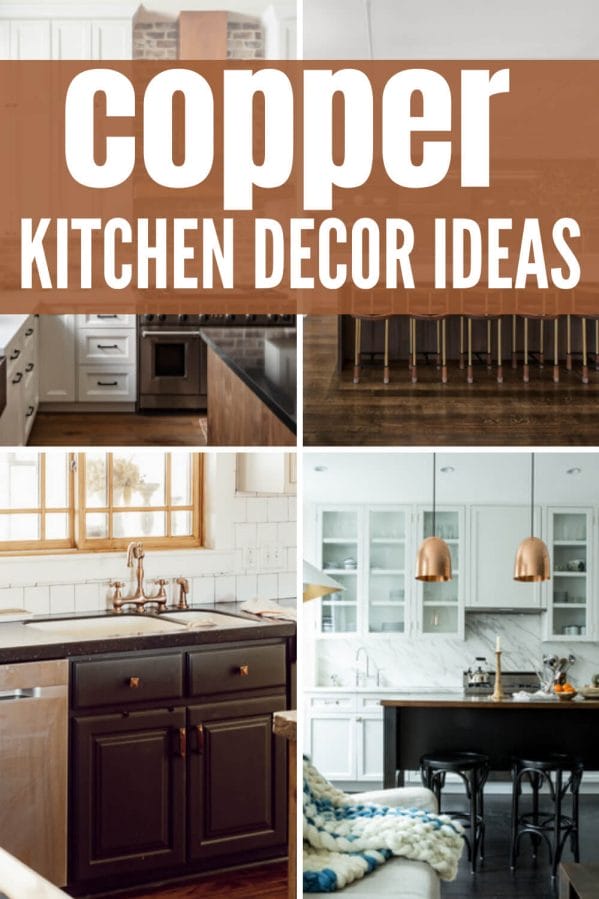 How to effectively incorporate copper into your kitchen with these awesome copper kitchen decorating ideas. There are so many options!