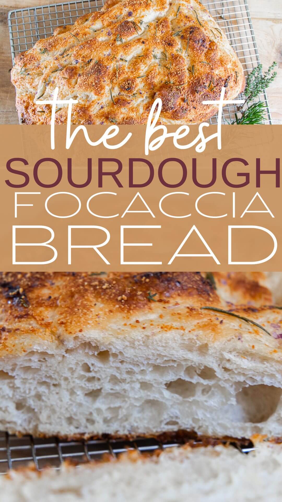 Make this incredibly easy sourdough focaccia bread today! It is easy to make, the flavor is amazing and it is light, fluffy and versatile.