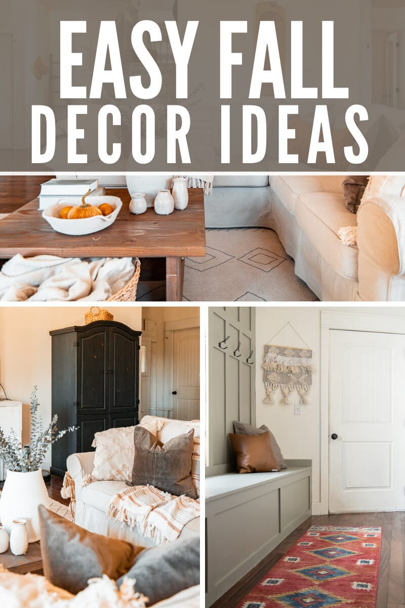 I have 5 easy steps to adding simple elements to your home during the fall that will make it last and is affordable too!  Check out these easy fall decor ideas, and how you can create a fall look without going over the top.