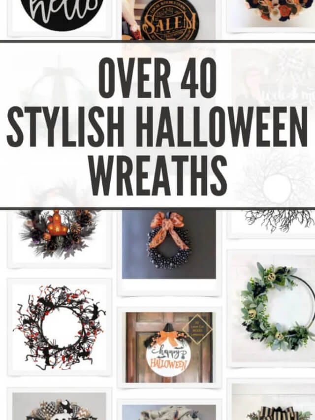 Over 40 Halloween Wreaths