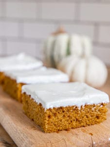 The Most Amazing Pumpkin Bars with Cream Cheese Frosting - Twelve On Main
