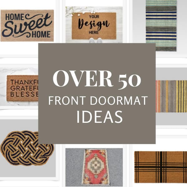 Lets make this easy! Over 40 stylish front door mat ideas for you home including easy DIY rug projects and stylish options you can get now!