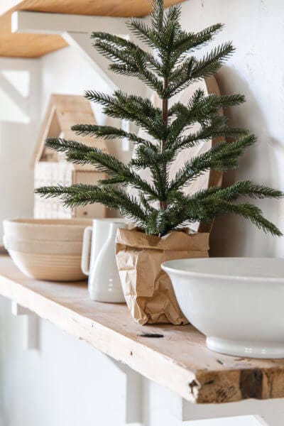 Easy and Inexpensive Tabletop Tree Decor Hack - Twelve On Main