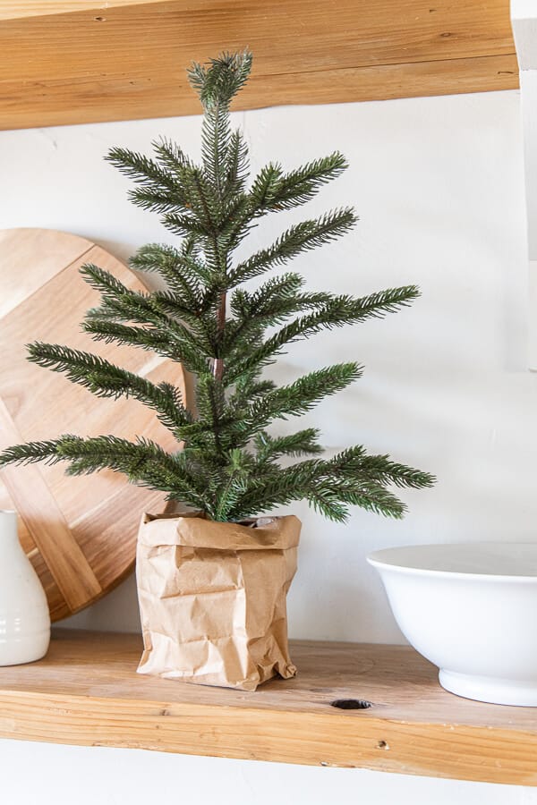 Cozy Tabletop Christmas Tree DIY