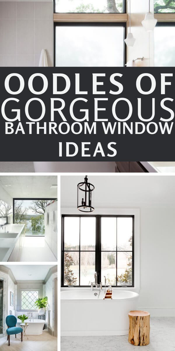 Oodles of gorgeous bathroom window ideas that are built with privacy in mind and are used for their functionality and beauty.