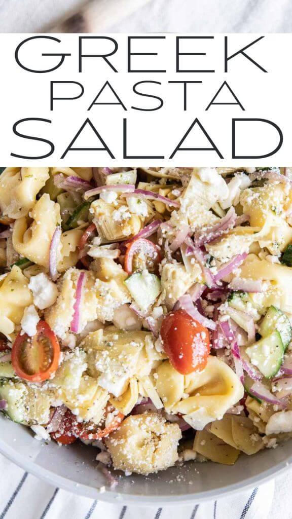 The Best Greek Tortellini Pasta Salad - Twelve On Main