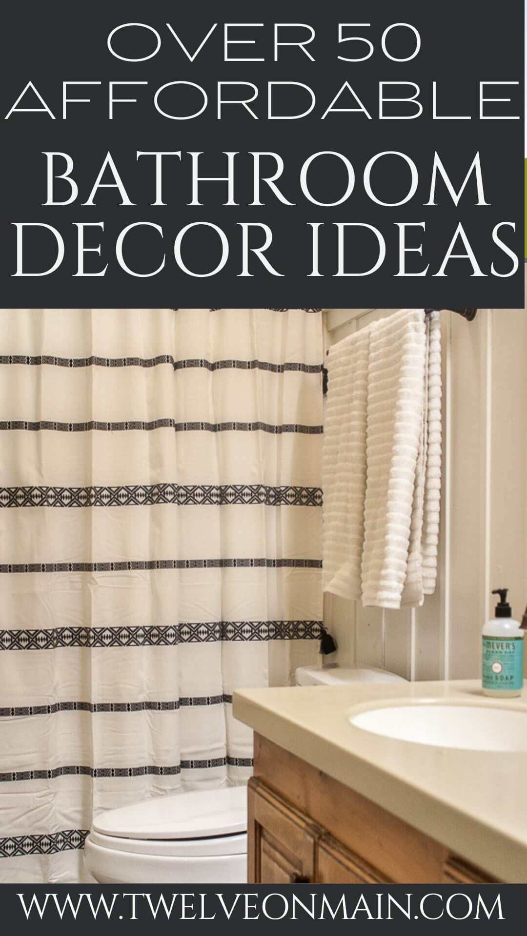 50 Affordable Ways to Update Any Bathroom Decor - Twelve On Main