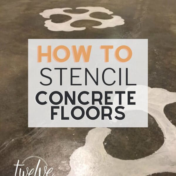 How To Stencil A Concrete Floor!