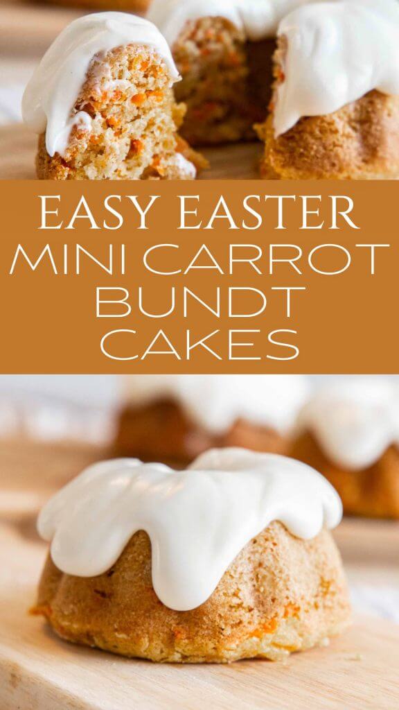 EASY Mini Carrot Bundt Cakes Recipe (Video) - Gluesticks Blog