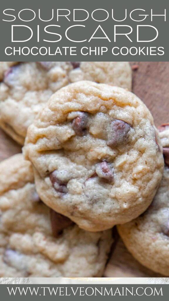 How to make amazing soft and gooey sourdough chocolate chip cookies using your sourdough discard. These cookies are amazing!