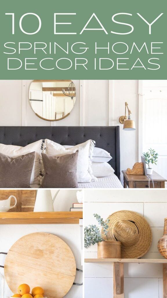 10 Ways to update your home for spring with these creative spring home decor ideas. Make your decor last through spring and into summer.