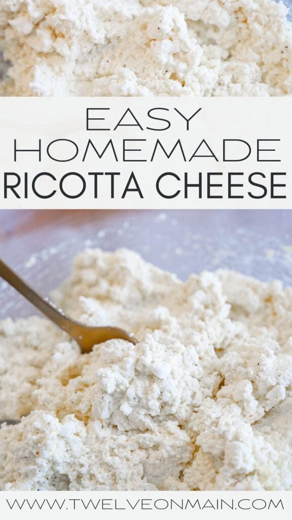 How to make homemade ricotta cheese with three ingredients!  This is a great hack! If you have a gallon of milk,you can have ricotta cheese!